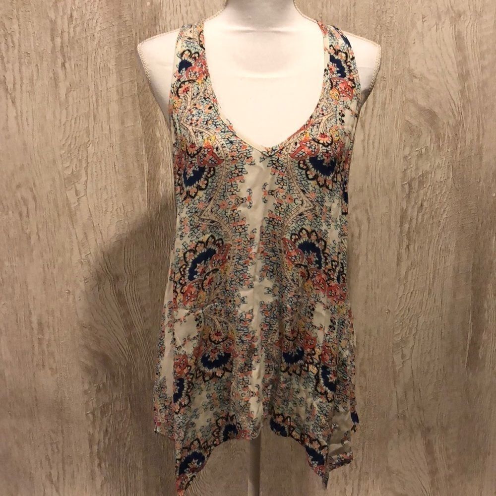 Ella Moss V Neck Racerback Tank Top